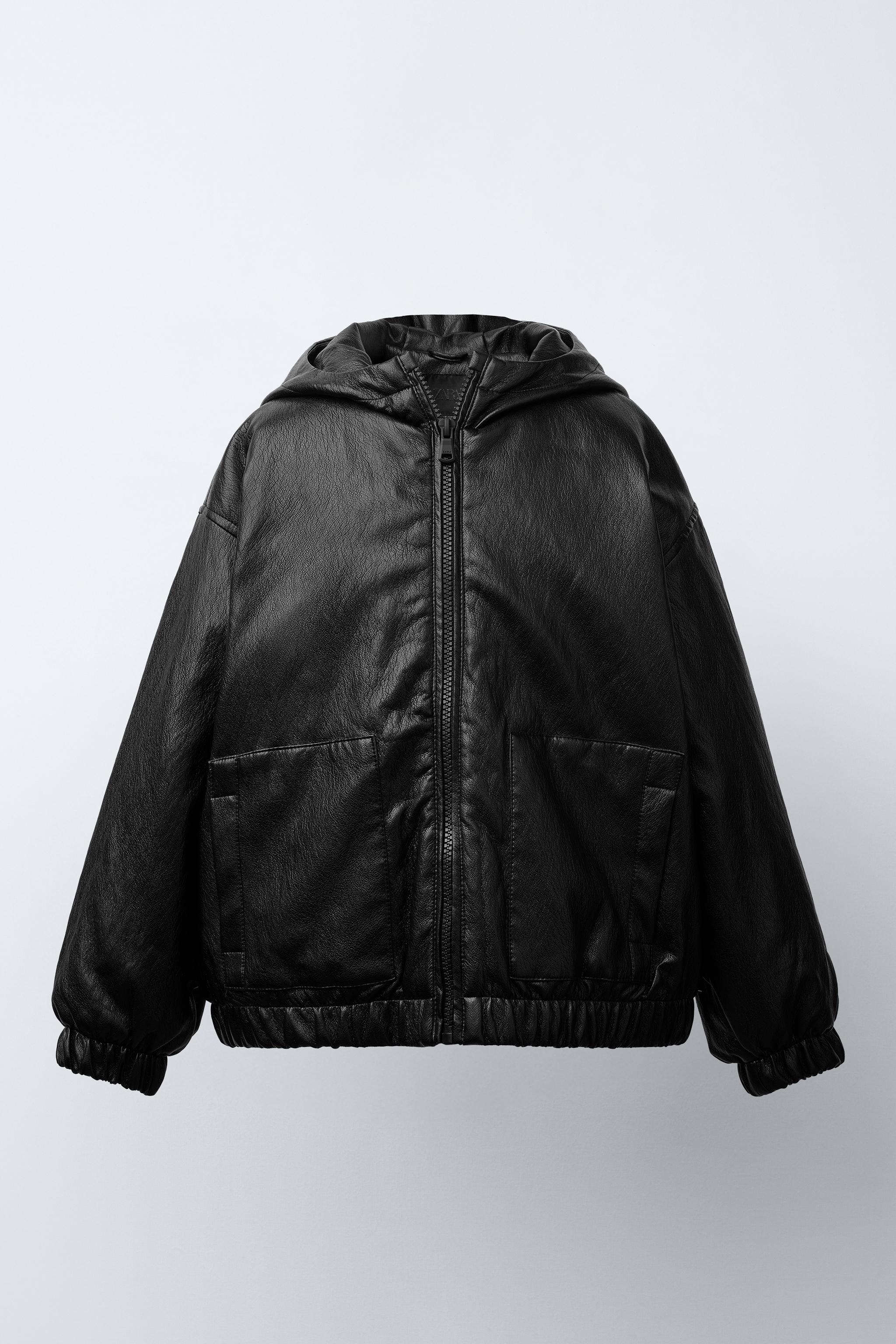 ZARA ザラ　フェイクレザーパフジャケット　ブルゾン ZARA】2023年ラスト購入品！理想のダウンをゲット｜＠BAILA