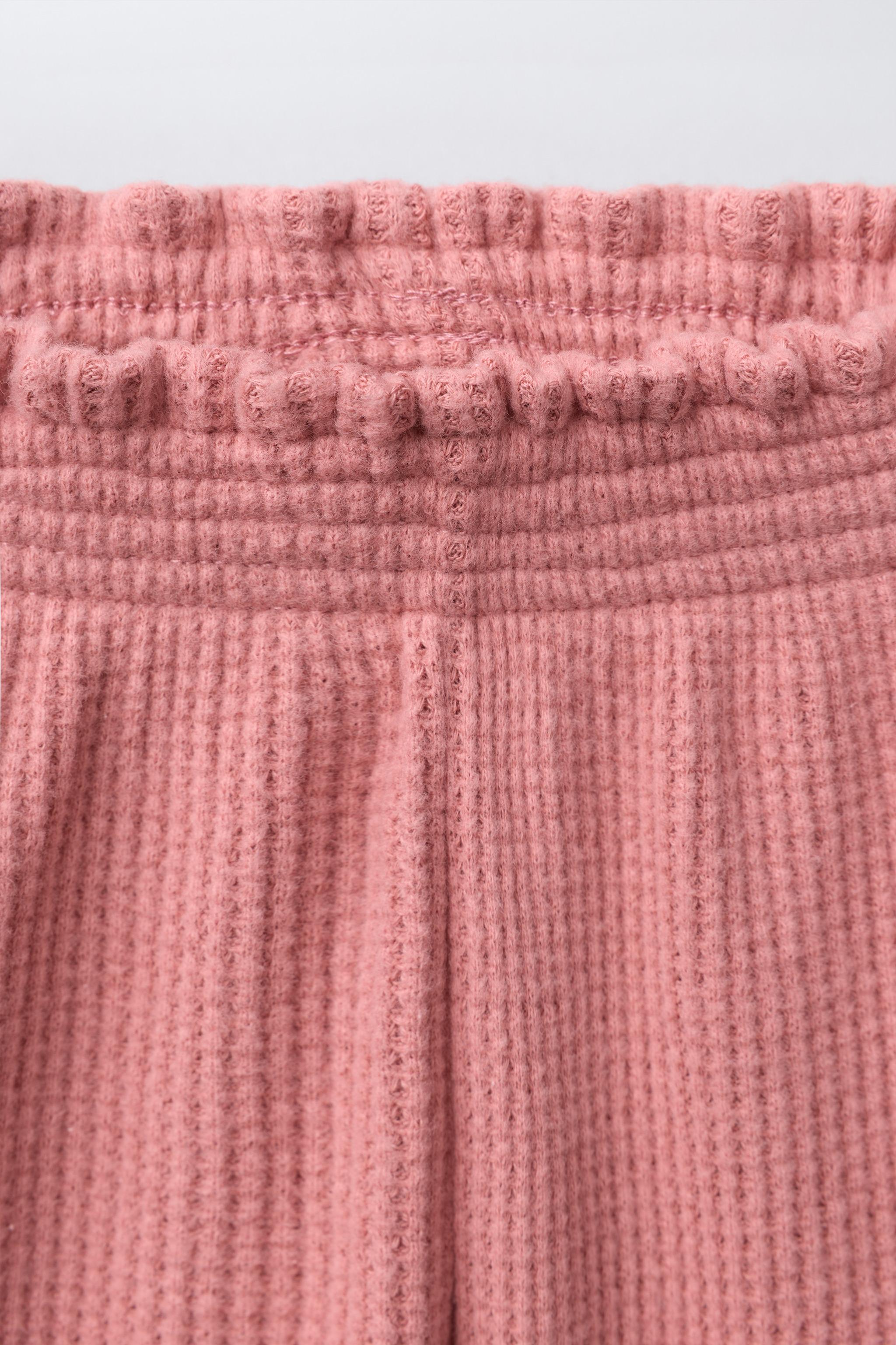 JUPE-CULOTTE WAFFLE À VOLANTS