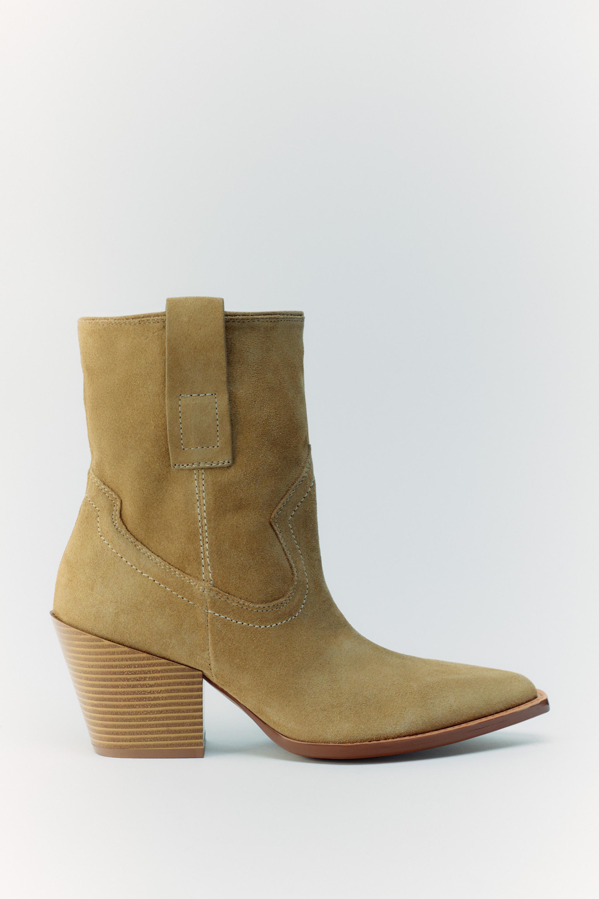 Botin tacon best sale cowboy zara