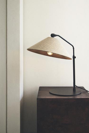 Zara METAL BASE TABLE LAMP - Light beige