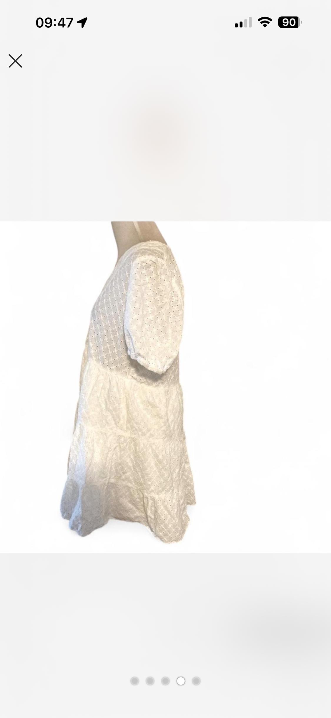 VESTIDO PANELES BORDADOS PERFORADOS - Image 3