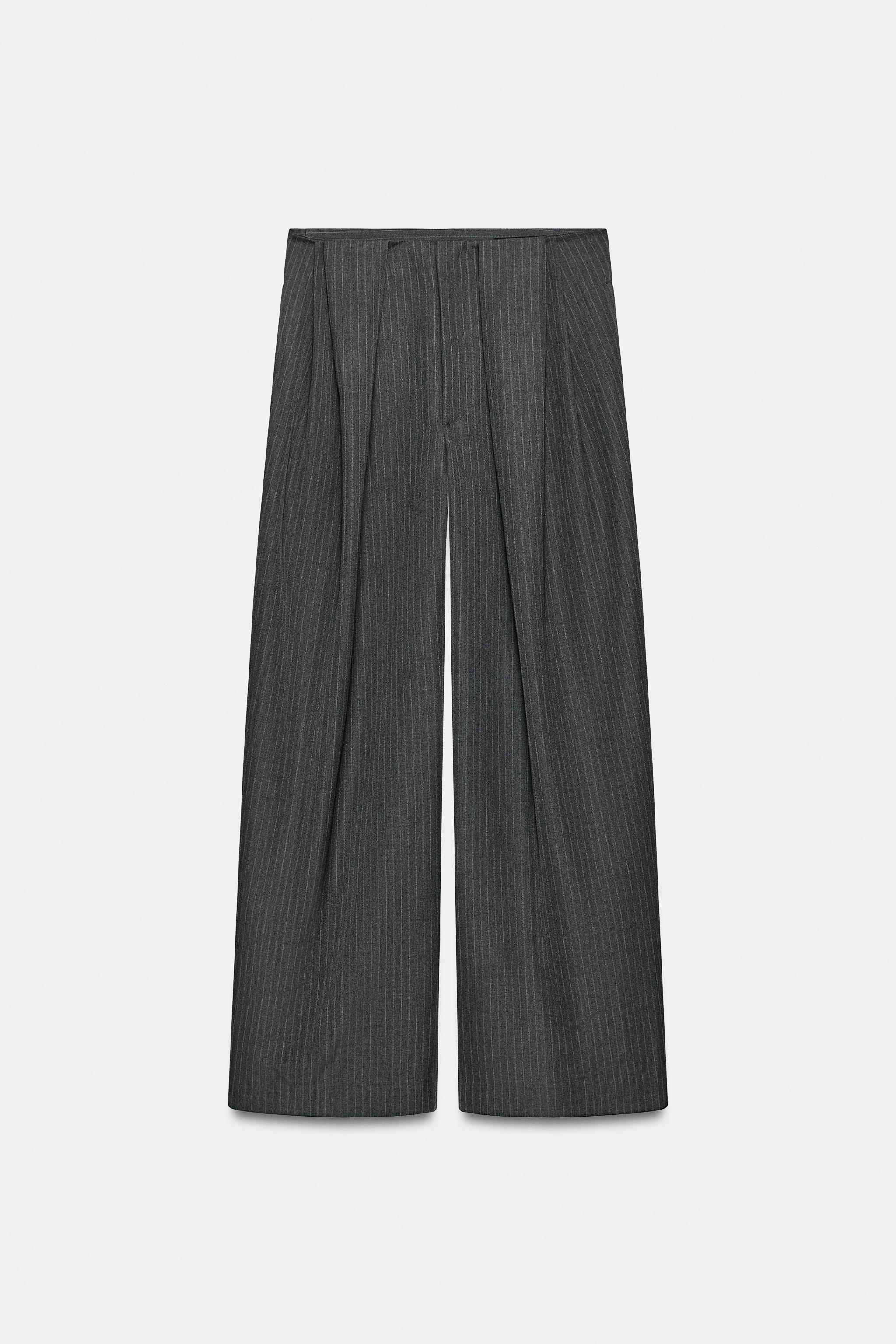 ZW COLLECTION PINSTRIPE PLEATED PANTS