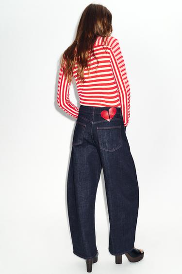 FEINSTRICKPULLOVER MIT WOLLE UND STREIFEN - Gestreift von Zara