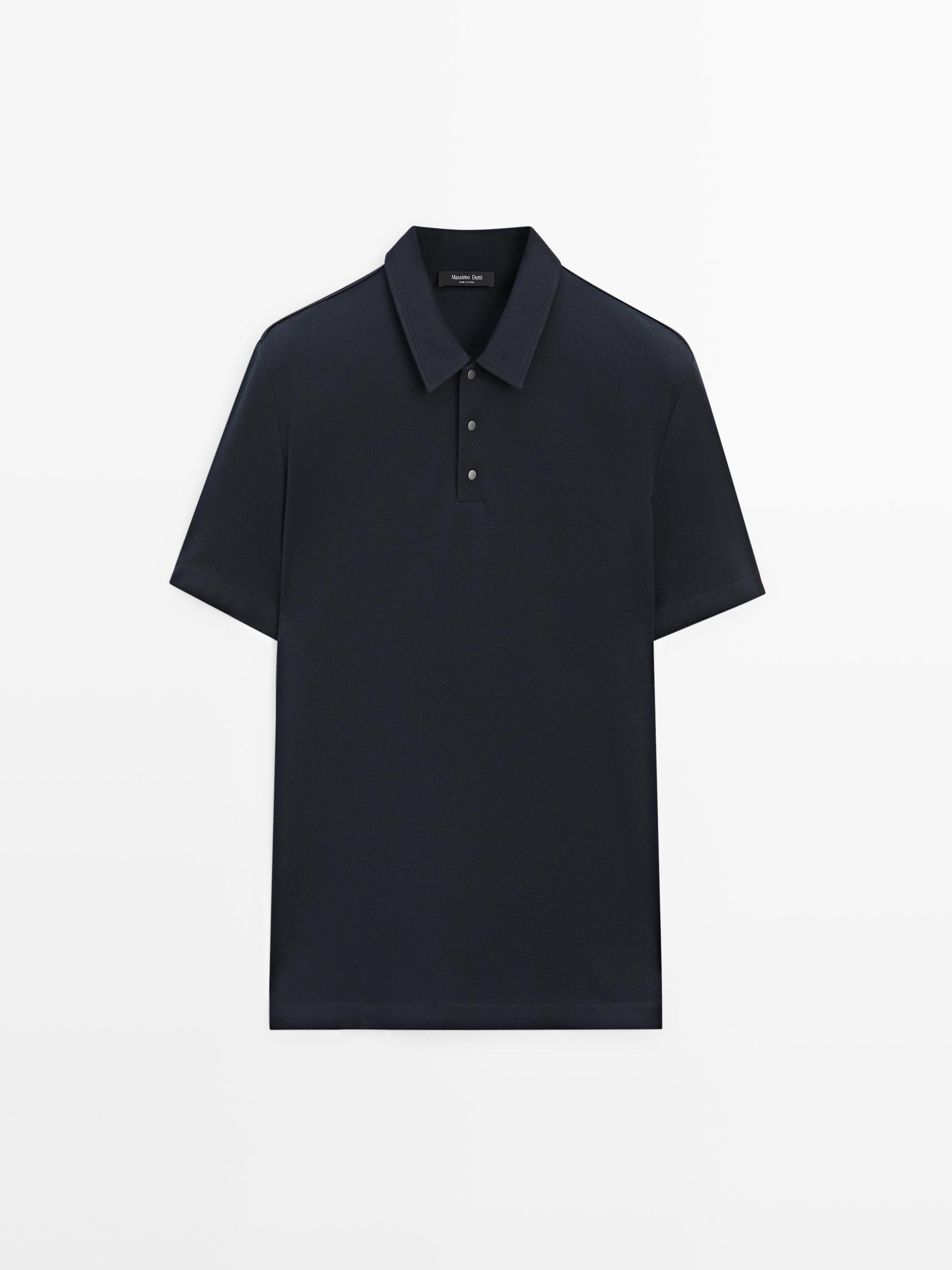Short-sleeved polo shirt, 100% cotton