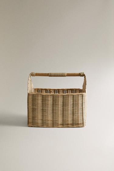 KIDS’ STRIPED HOUSE BASKET - Blue by Zara - Image 1