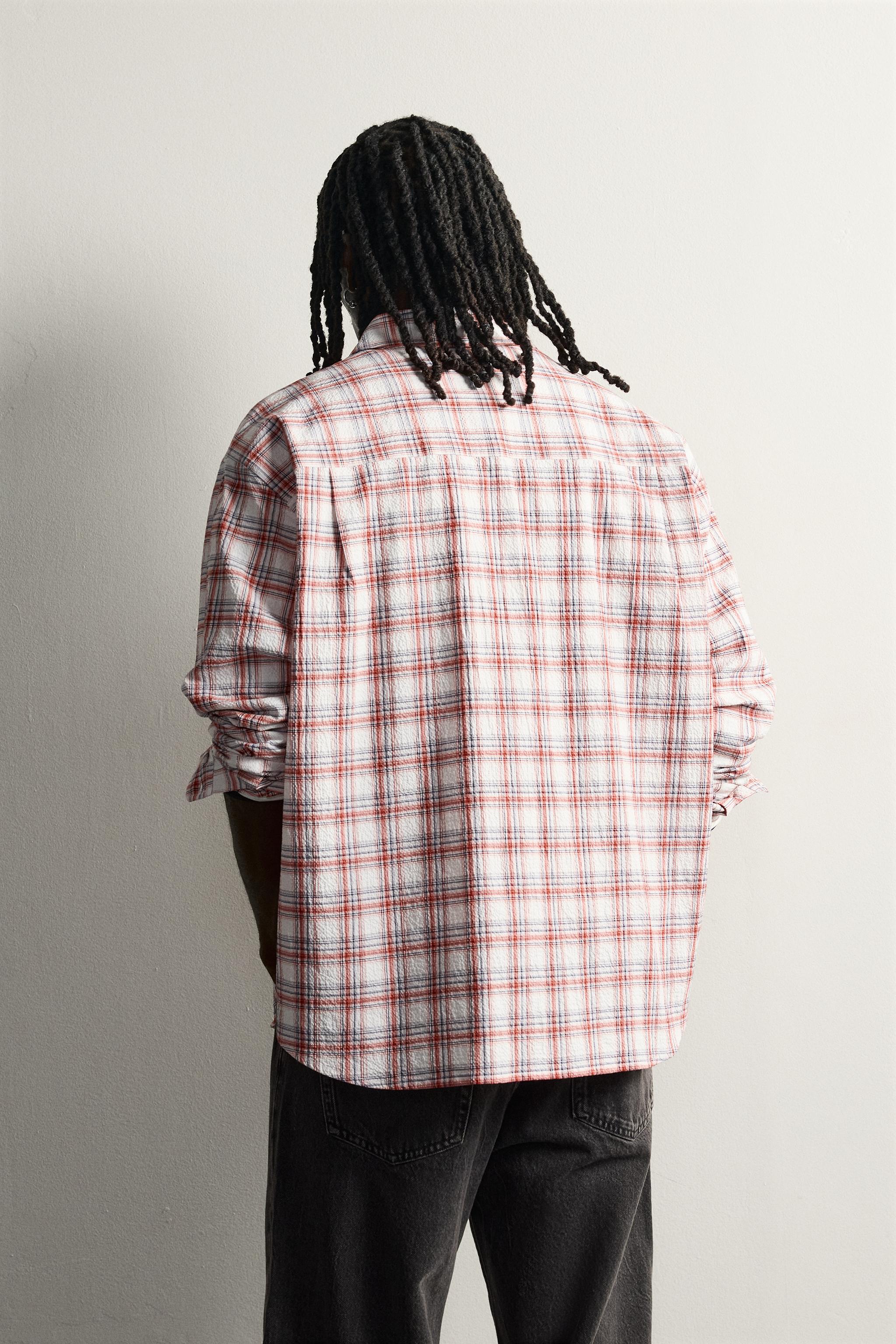 TEXTURED CHECKED SHIRT