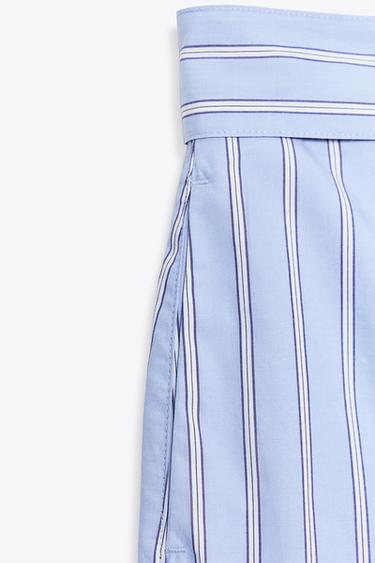 STRIPED BERMUDA SHORTS WITH BELT - striped by Zara - Image 6