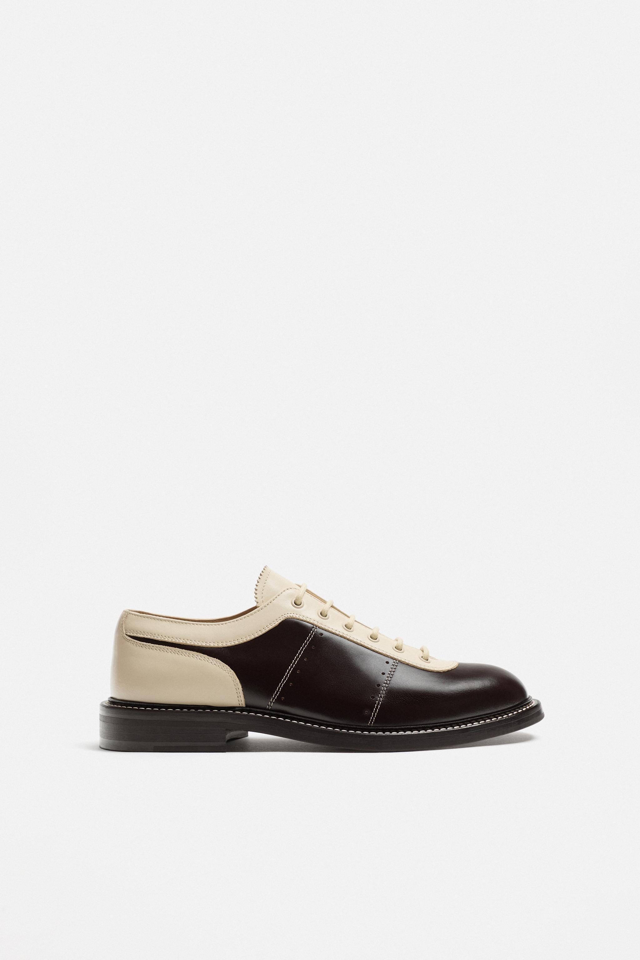 Zara Leather Shoes x Harry Lambert Multi Color Men