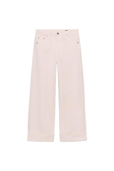 ZW COLLECTION MID-WAIST BAGGY JEANS - Pink by Zara
