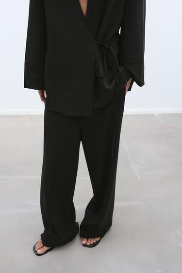 BLAZER KIMONO CROISÉ - Noir de Zara - Image 2