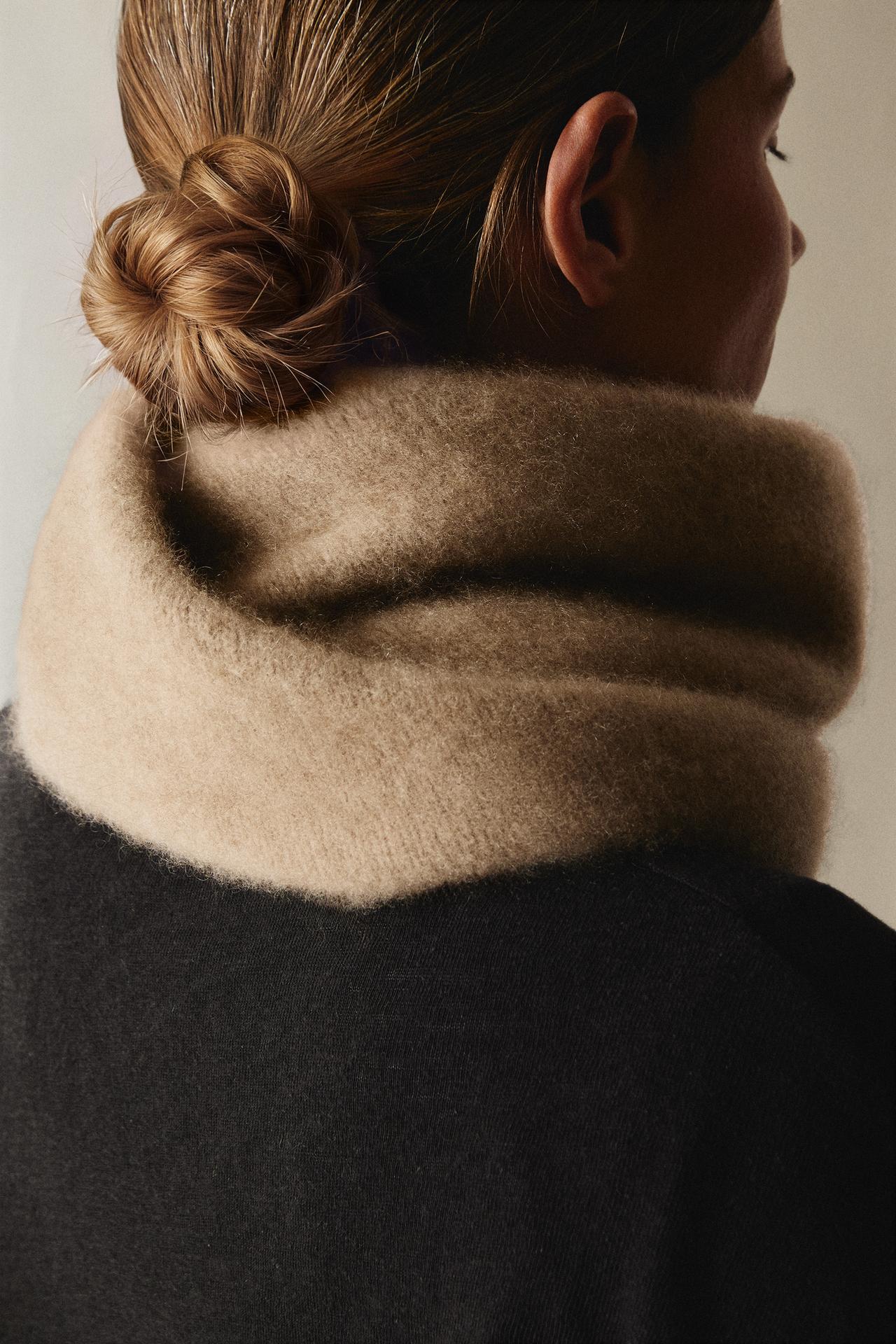CASHMERE SNOOD — Brown / Taupe