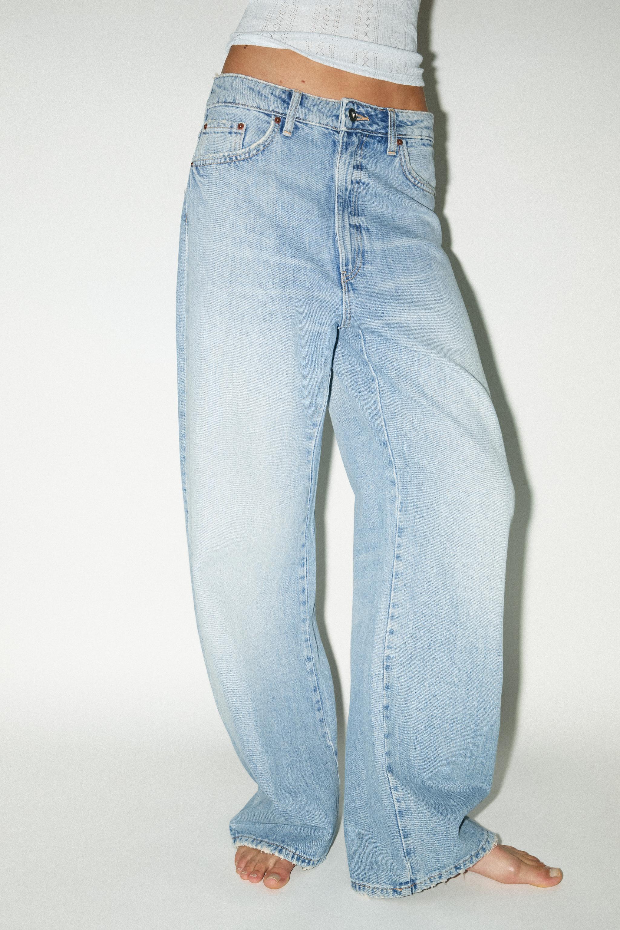 ZARA ミッドライズBAGGY TRF デニムパンツ 8727/013 ミッドライズBAGGY TRF デニムパンツ - ブルー | ZARA Japan / 日本