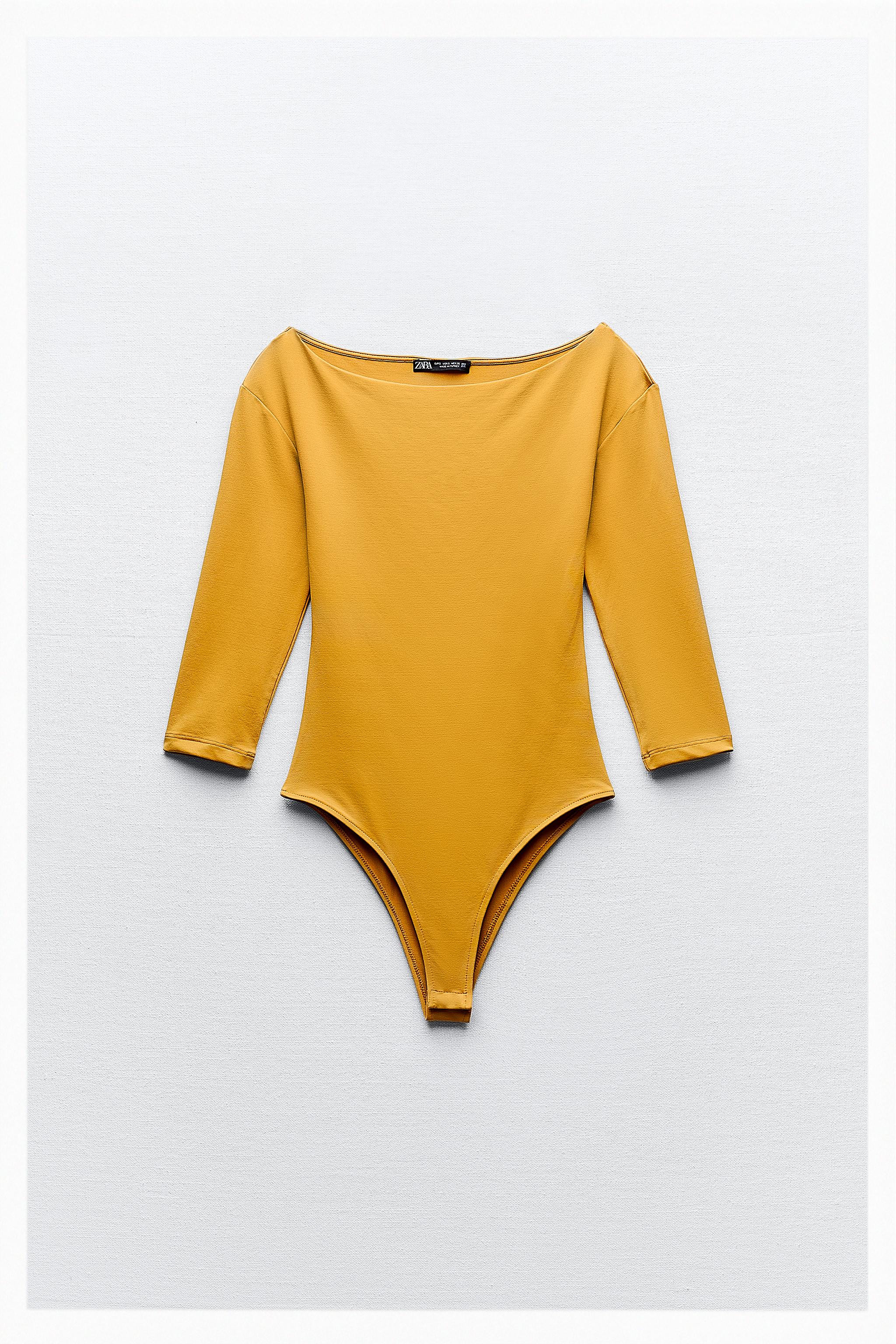 Zara best sale yellow bodysuit