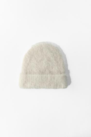 ALPACA BEANIE FROM THE SKI COLLECTION - Ecru by Zara