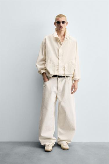 JEANS BALLOON FIT - Blanco roto de Zara - Imagen 0