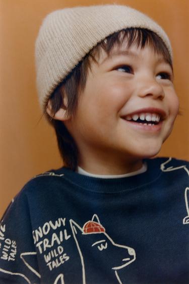 КОМПЛЕКТ ДЛЯ ДЖОГГИНГА С ВОЛКАМИ — СИНИЙ от Zara