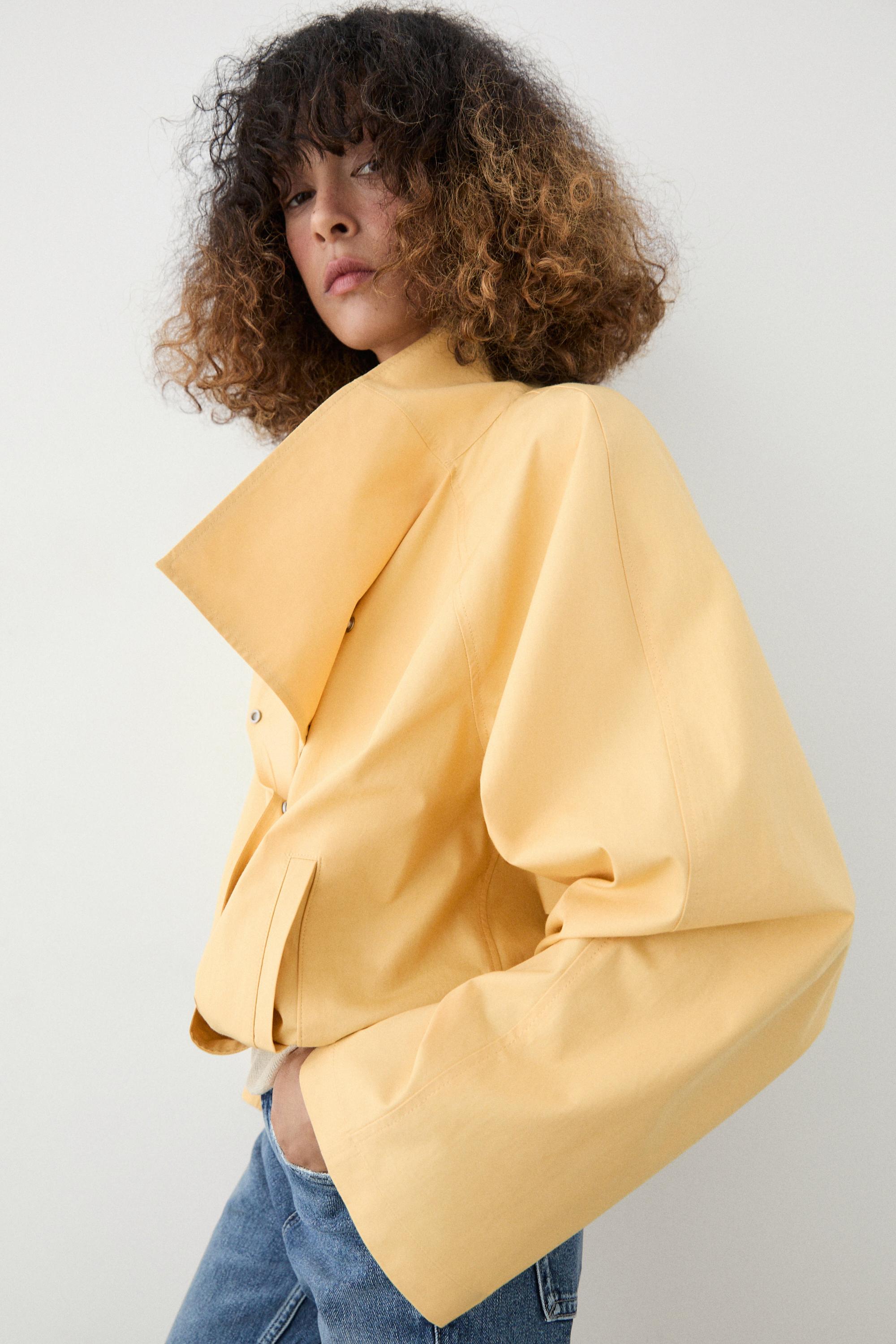 Veste bomber à fermeture latérale 100 % coton