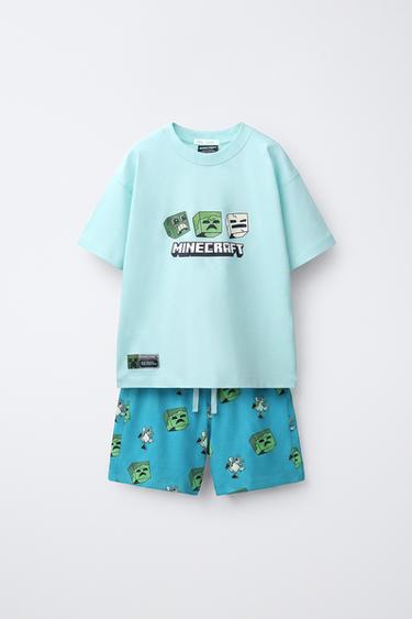 6-14 YEARS/ MINECRAFT © MOJANG AB. PYJAMAS - Blue by Zara