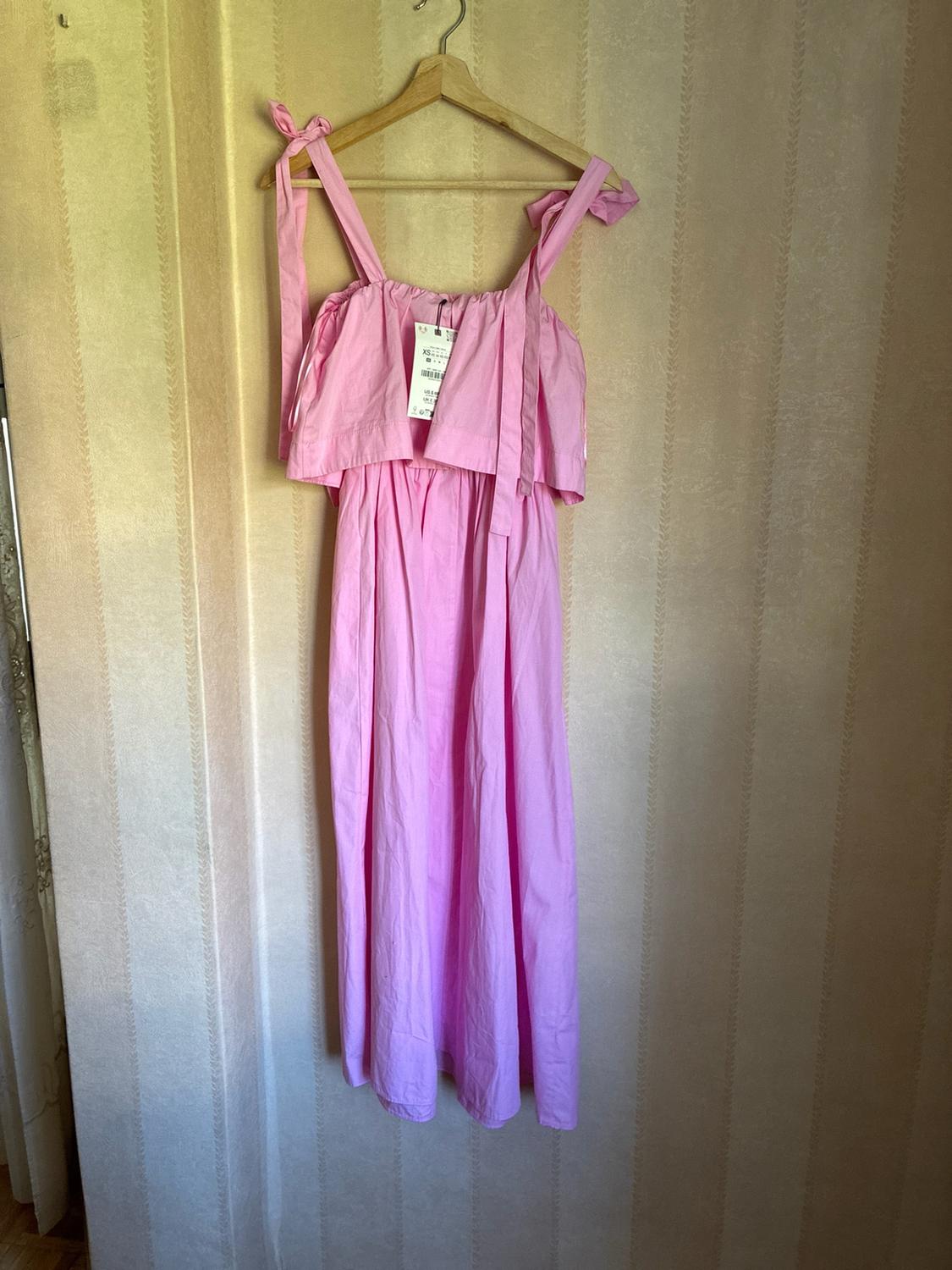 MIDI POPLIN DRESS WITH BOWS - Image 5