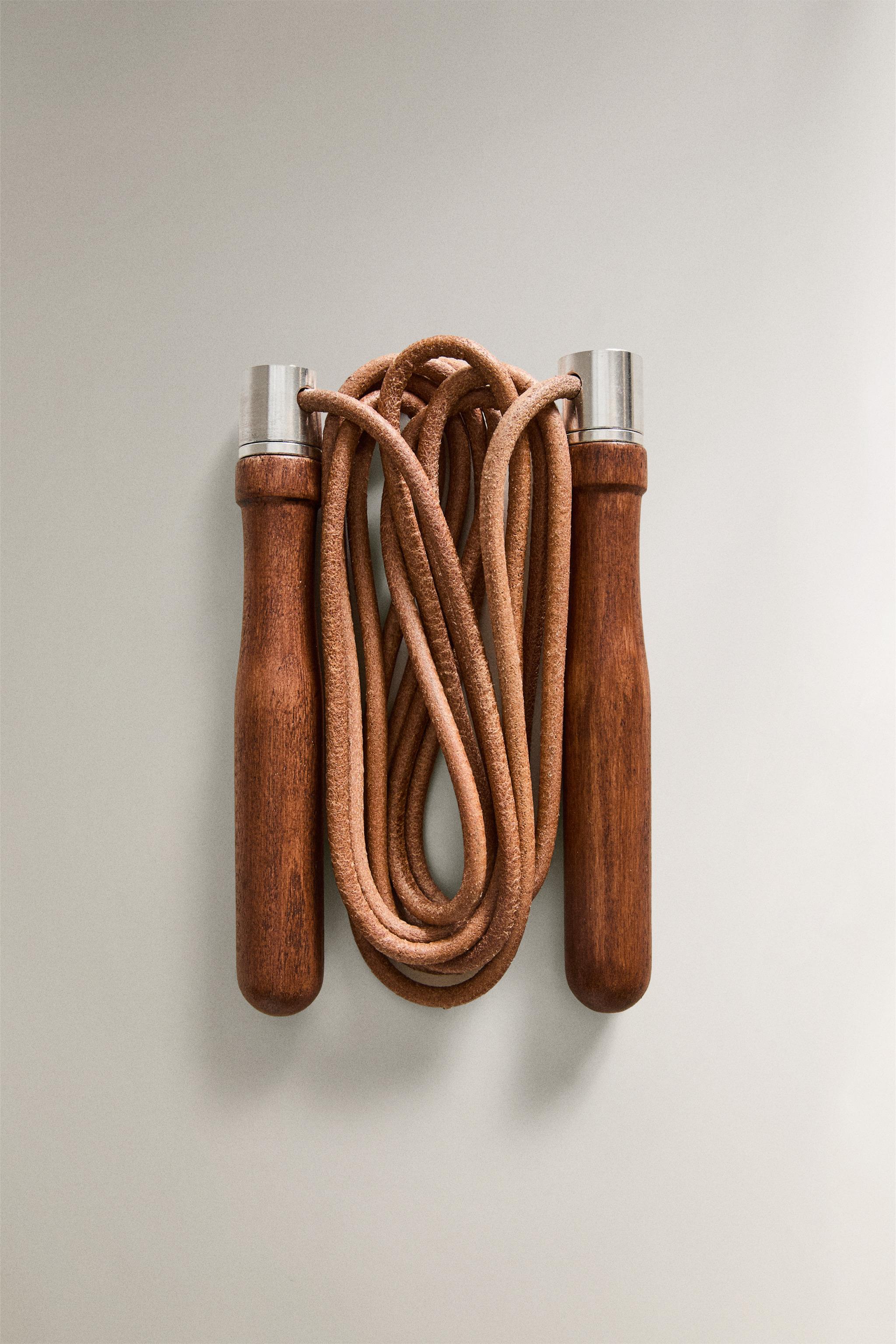 LEATHER SPORTS JUMP ROPE - Brown | ZARA United States