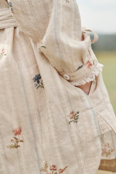 ROBE CHEMISE IMPRIMÉ FLEURS ÉDITION LIMITÉE - Imprimée de Zara - Image 3