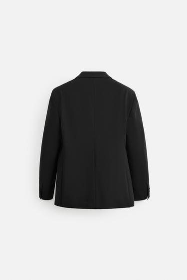WOOL BLEND SLIM FIT DINNER JACKET - Black by Zara - Image 6