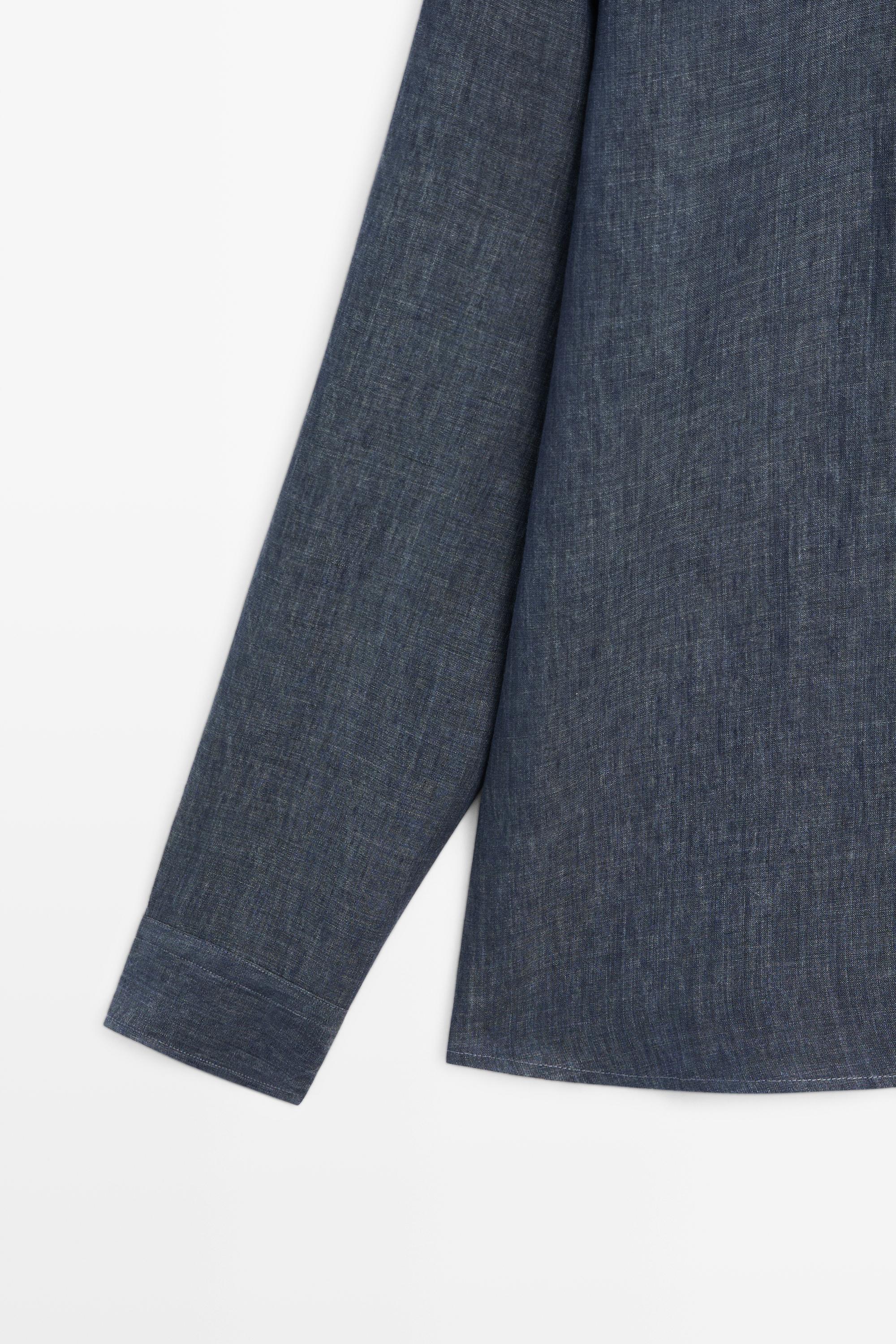 100% linen shirt with pocket