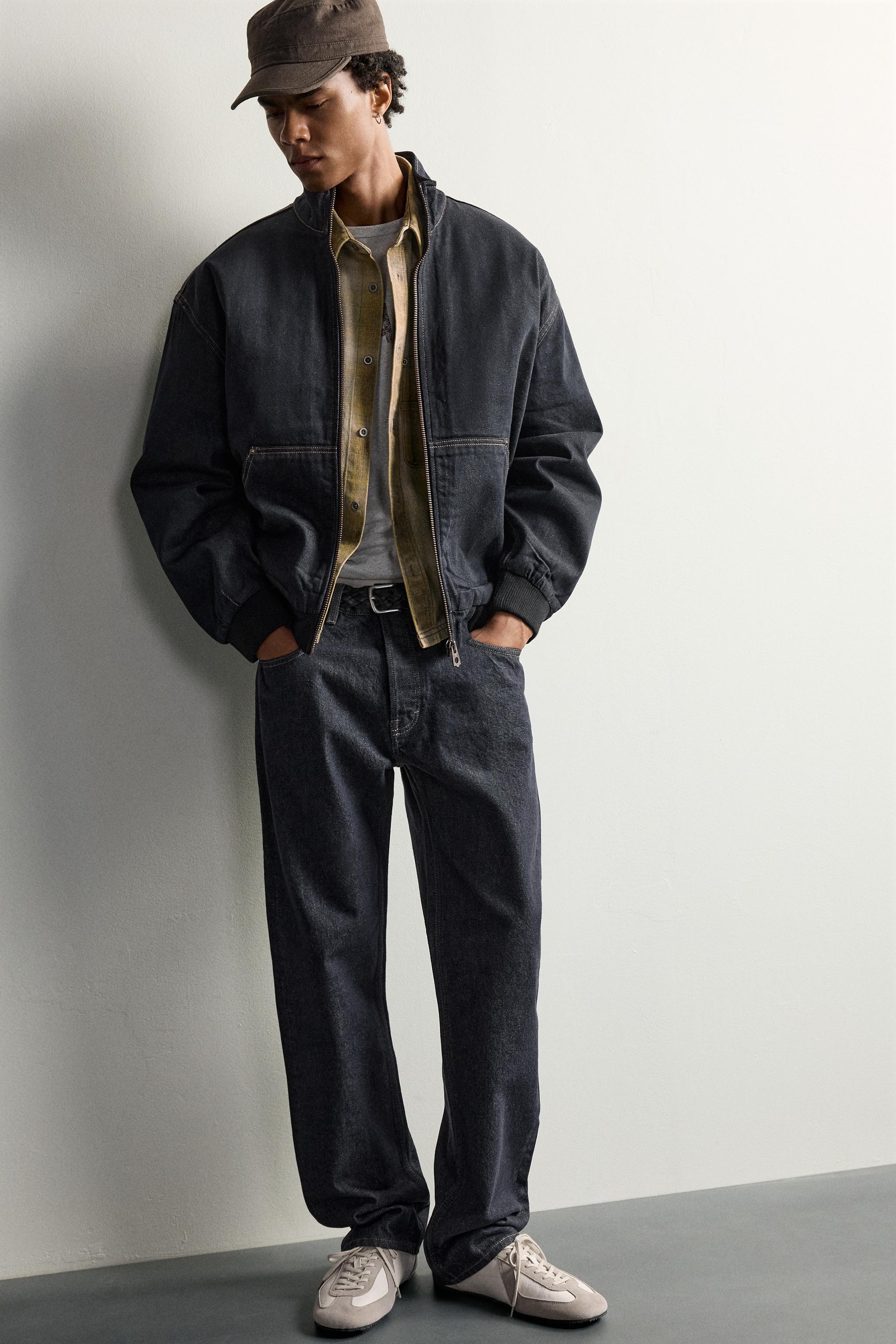 RELAXED FIT QUILTED DENIM JACKET