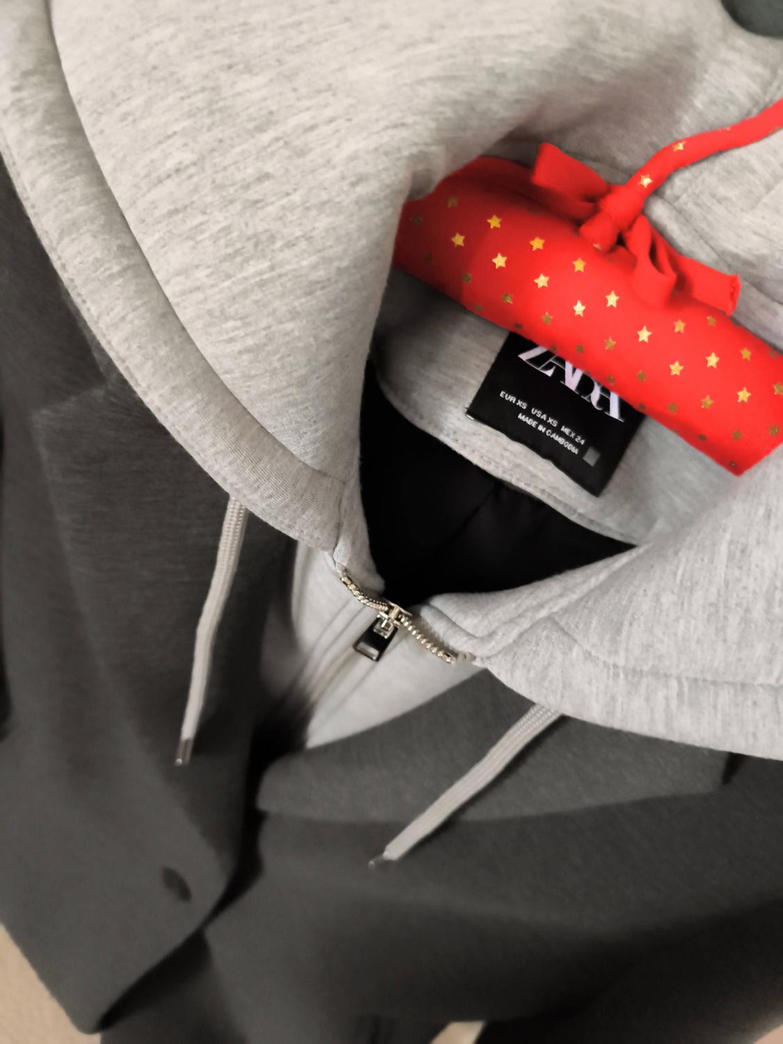 CONTRAST HOODED COAT - Image 6