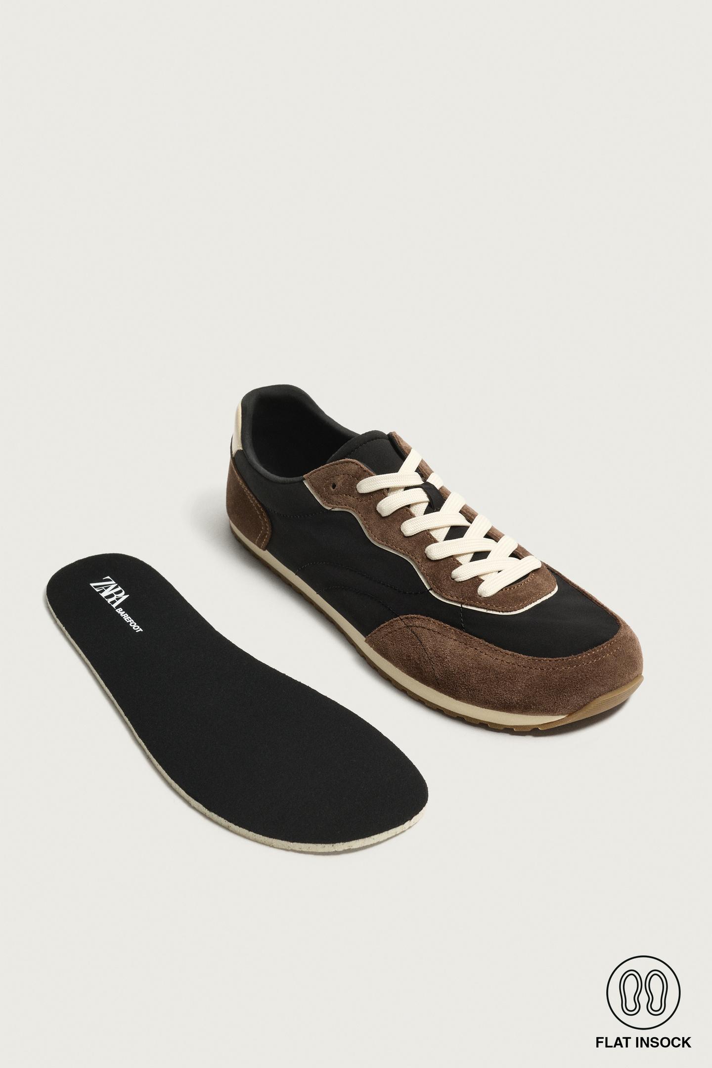 Мужские кроссовки Zara Barefoot, цвет: Коричневый — фото 8