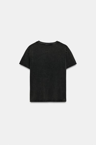 SEX & THE CITY™ FADED-EFFECT T-SHIRT - Anthracite grey by Zara - Image 3