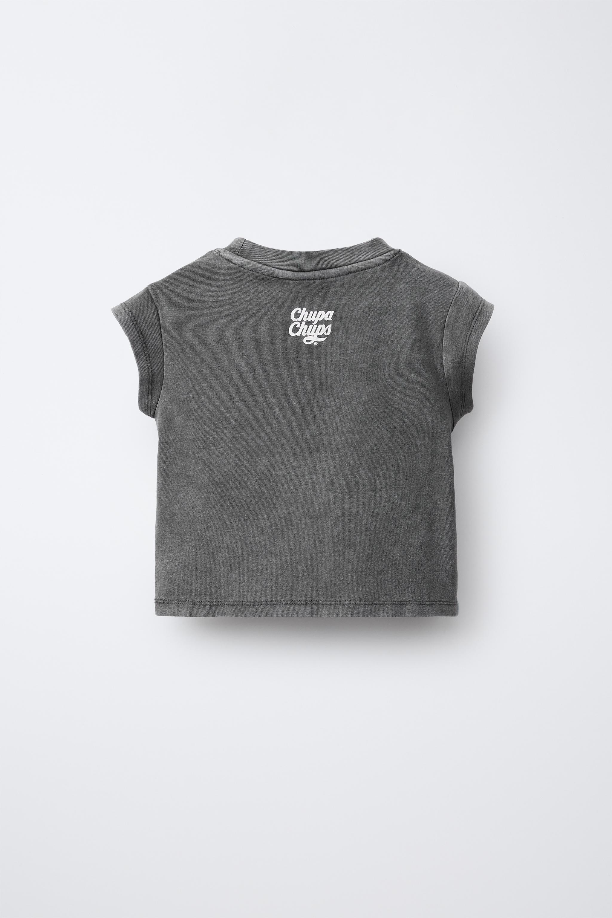 CHUPA CHUPS ® PRINT T-SHIRT - Anthracite grey | ZARA United