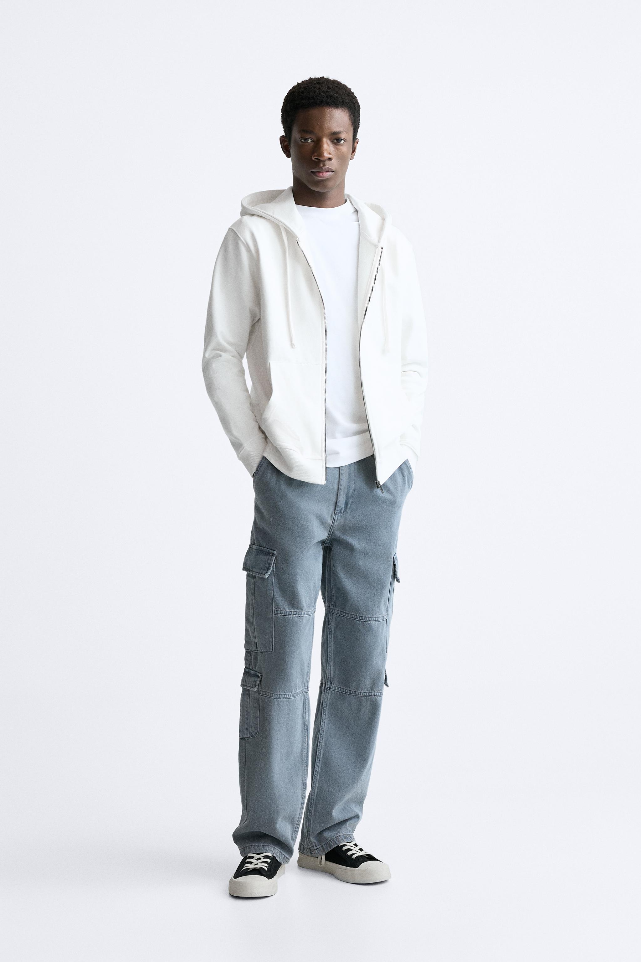 White shop hoodie zara