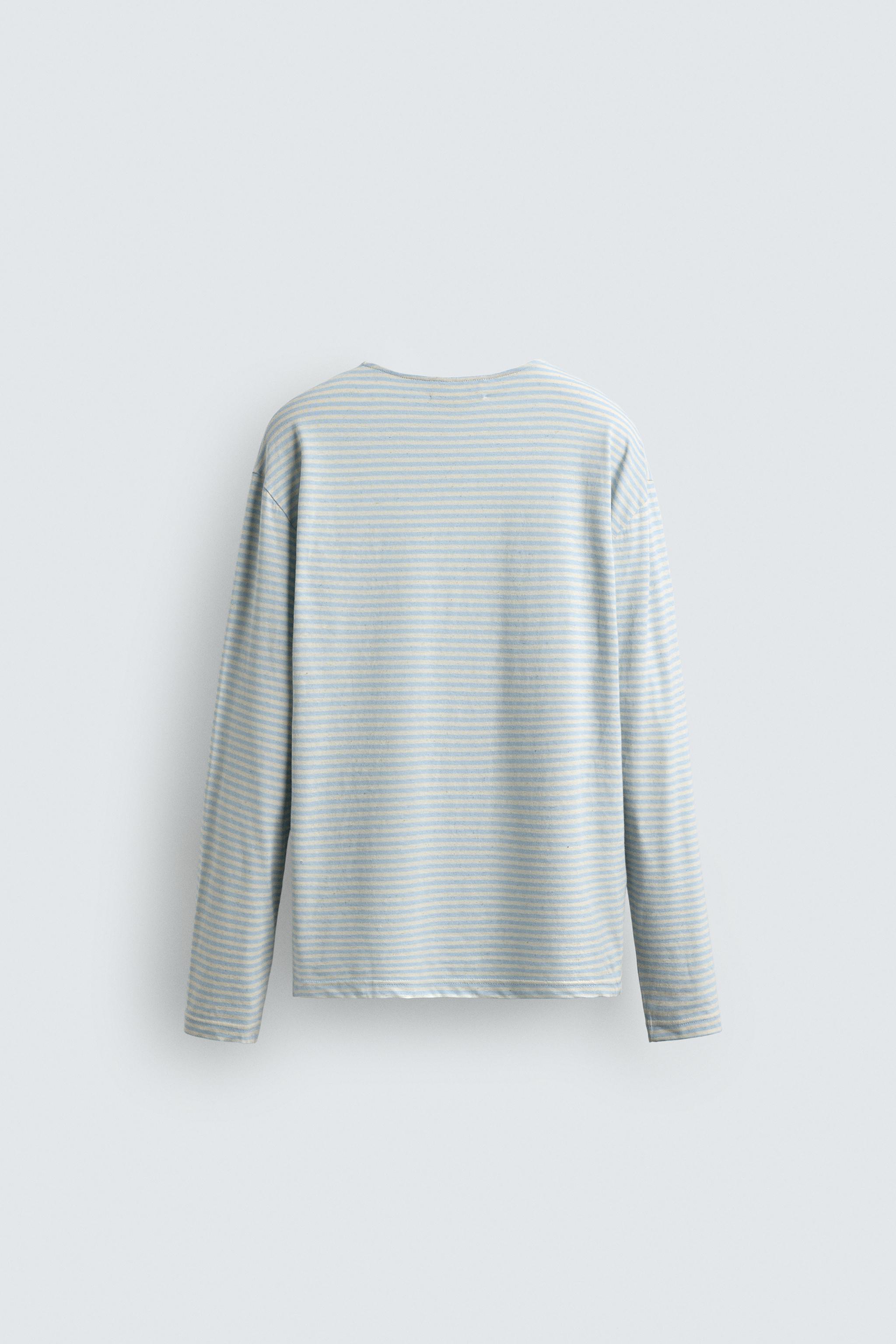 T-SHIRT JACQUARD RAYURES