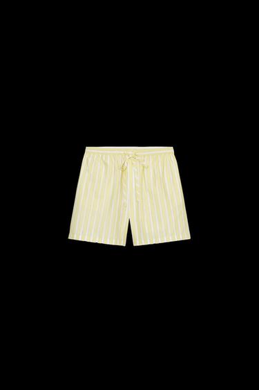 BERMUDA PIJAMERA RAYAS - Amarillo de Zara - Imagen 0