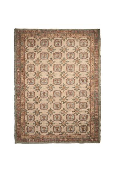 VINTAGE DESIGN JUTE RUG - Pink by Zara