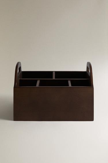 WOODEN STORAGE BOX - Dark brown by Zara - Image 0
