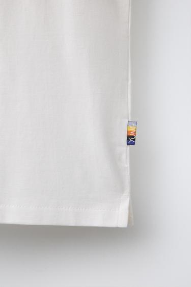 T-SHIRT UNI SANS MANCHES ÉTIQUETTE - Blanc de Zara - Image 4