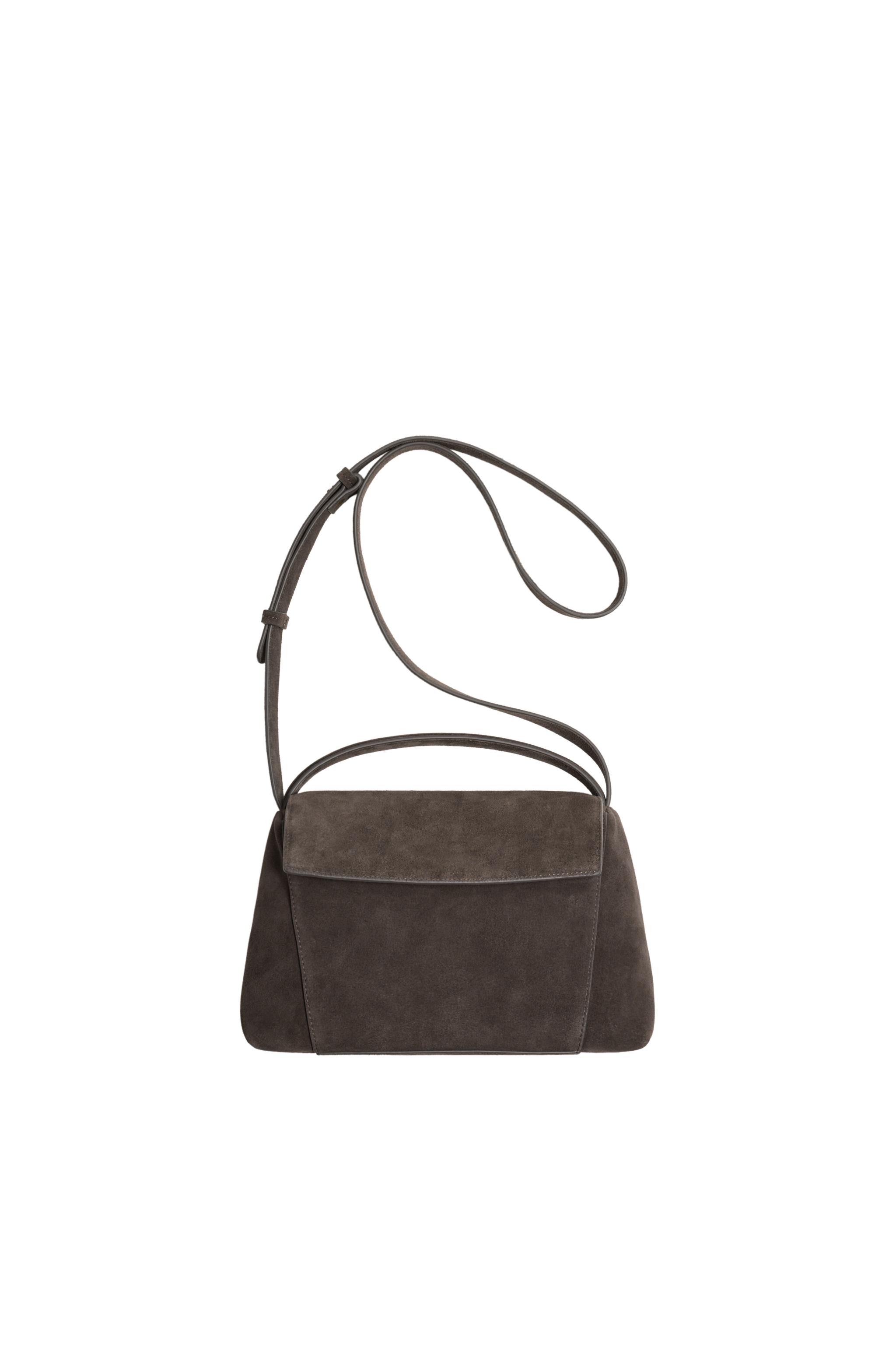 ZARA ダークブラウン スエード ショルダーバッグ自宅保管 ZARA ダーク