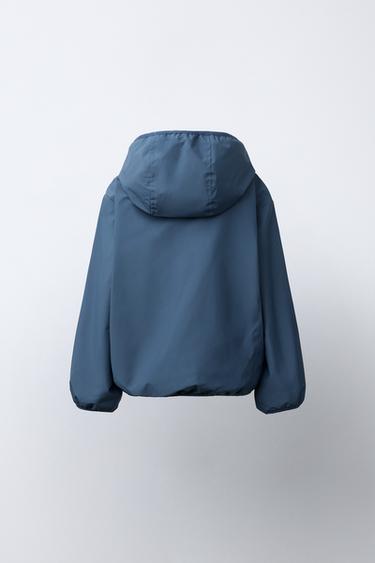 REVERSIBLE NYLON FLEECE JACKET - Navy blue by Zara - Image 4