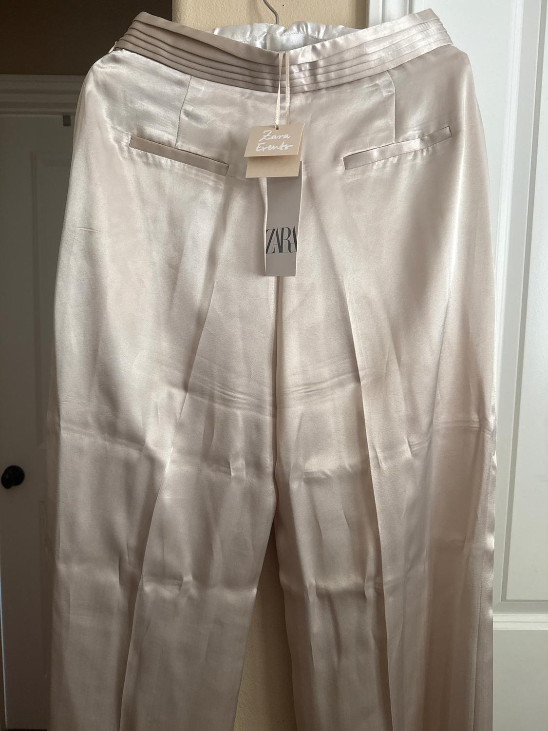 LIMITED EDITION SATIN EFFECT WIDE LEG PANTS - Image 5
