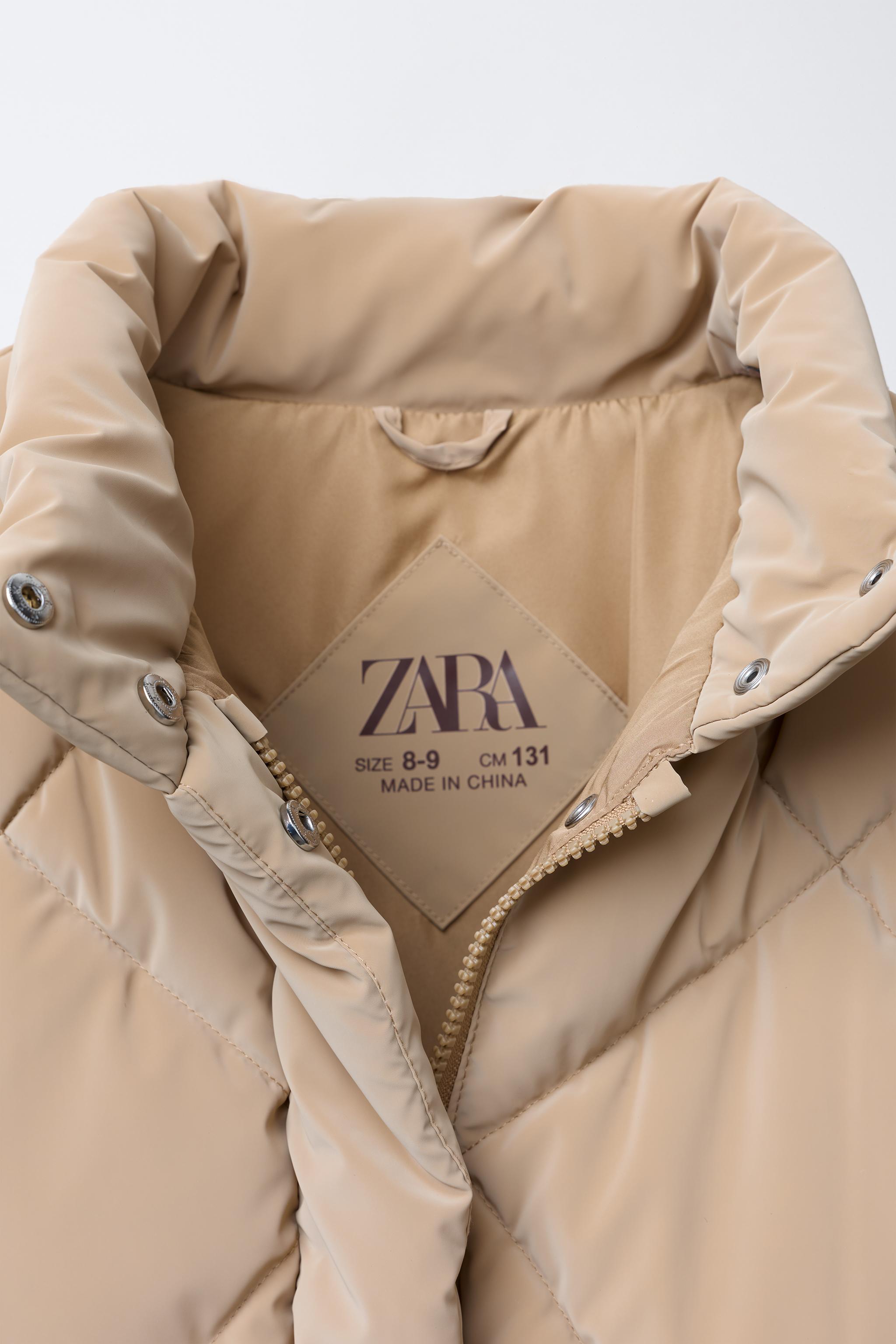 RUBBERIZED PUFFER JACKET - Mid-camel | ZARA United States