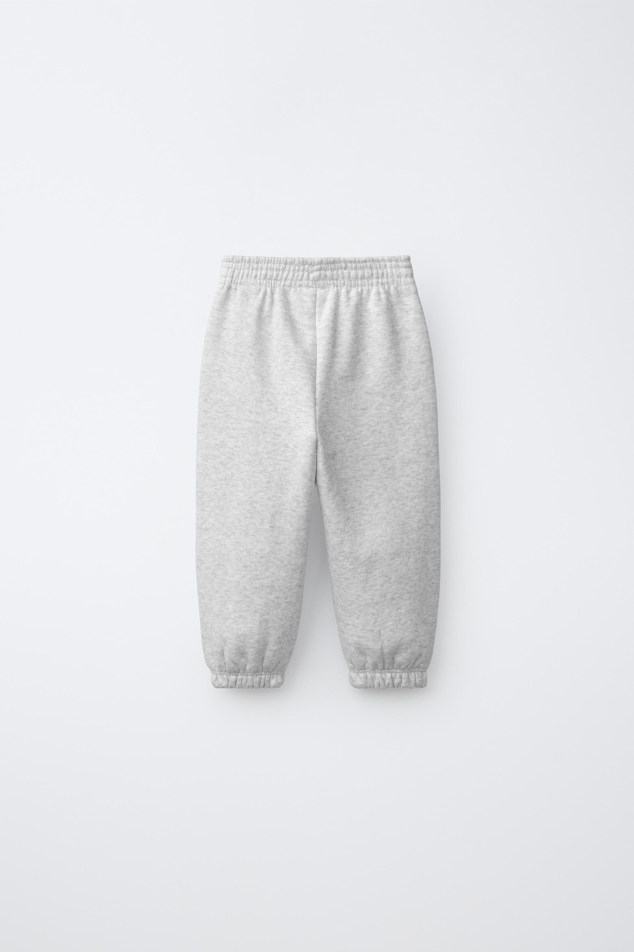 SOLID JOGGING PANTS — Gray marl