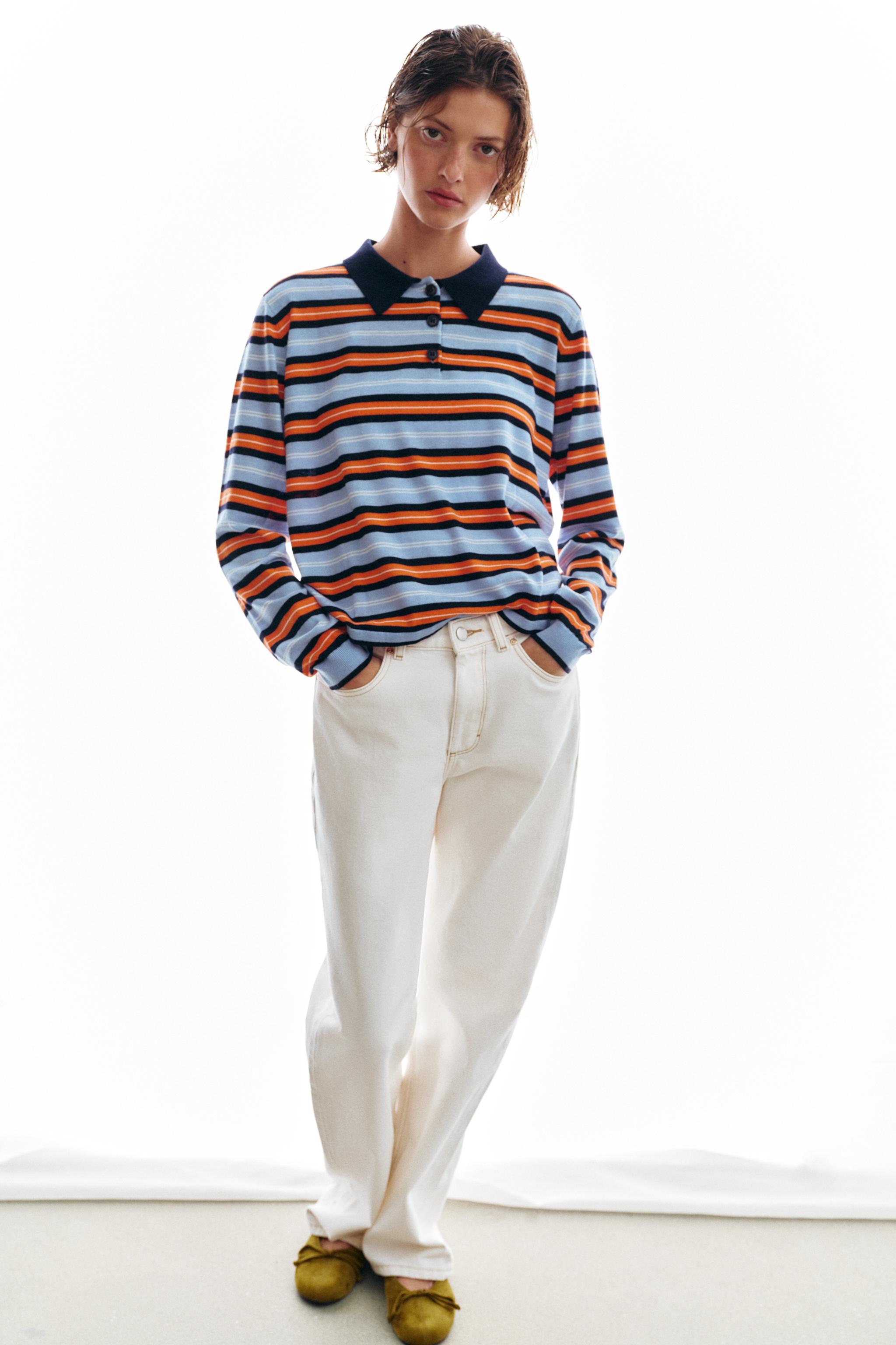 STRIPED KNIT POLO - Multicolored | ZARA United States