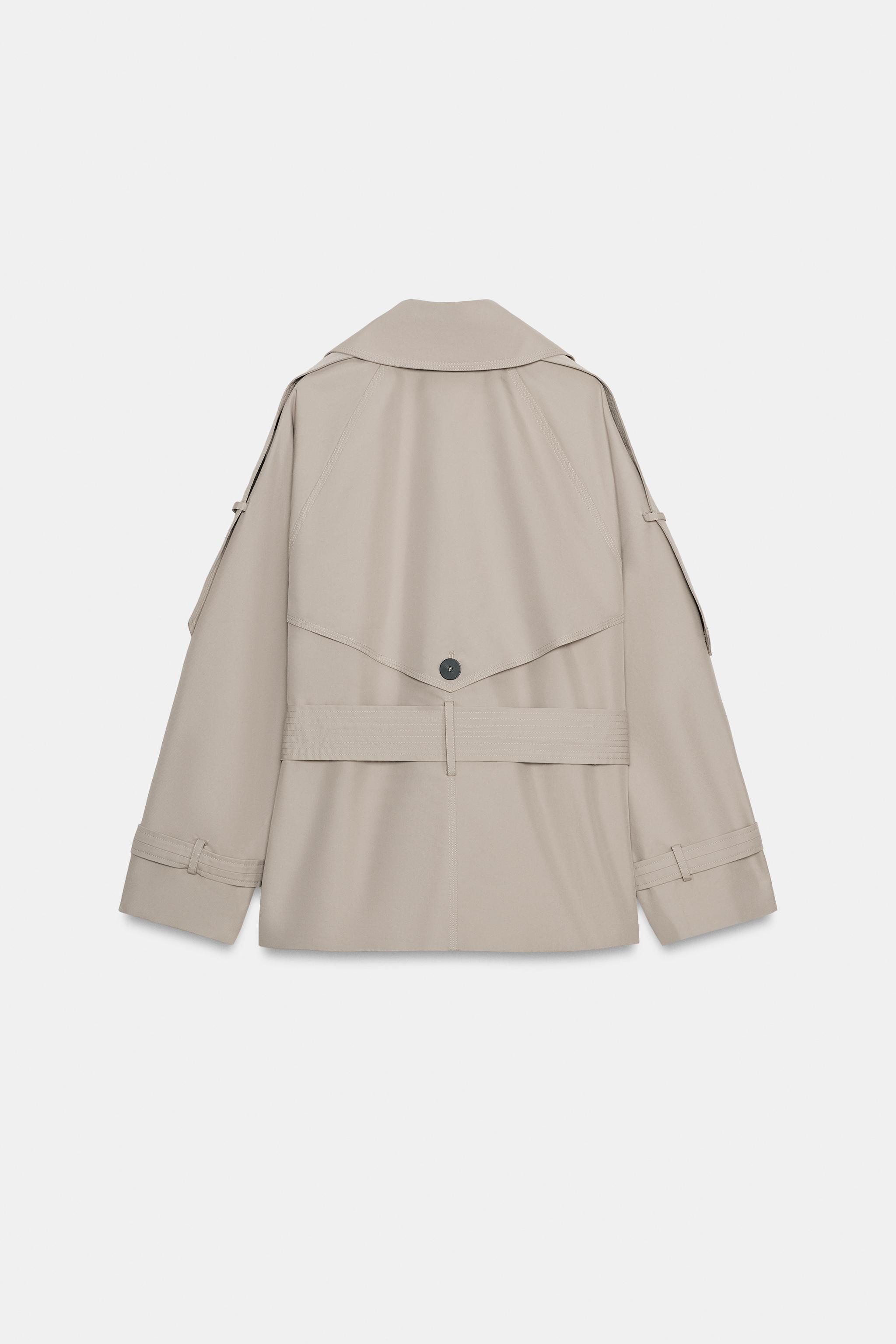 ZW COLLECTION OVERSIZED WATER REPELLENT TRENCH COAT