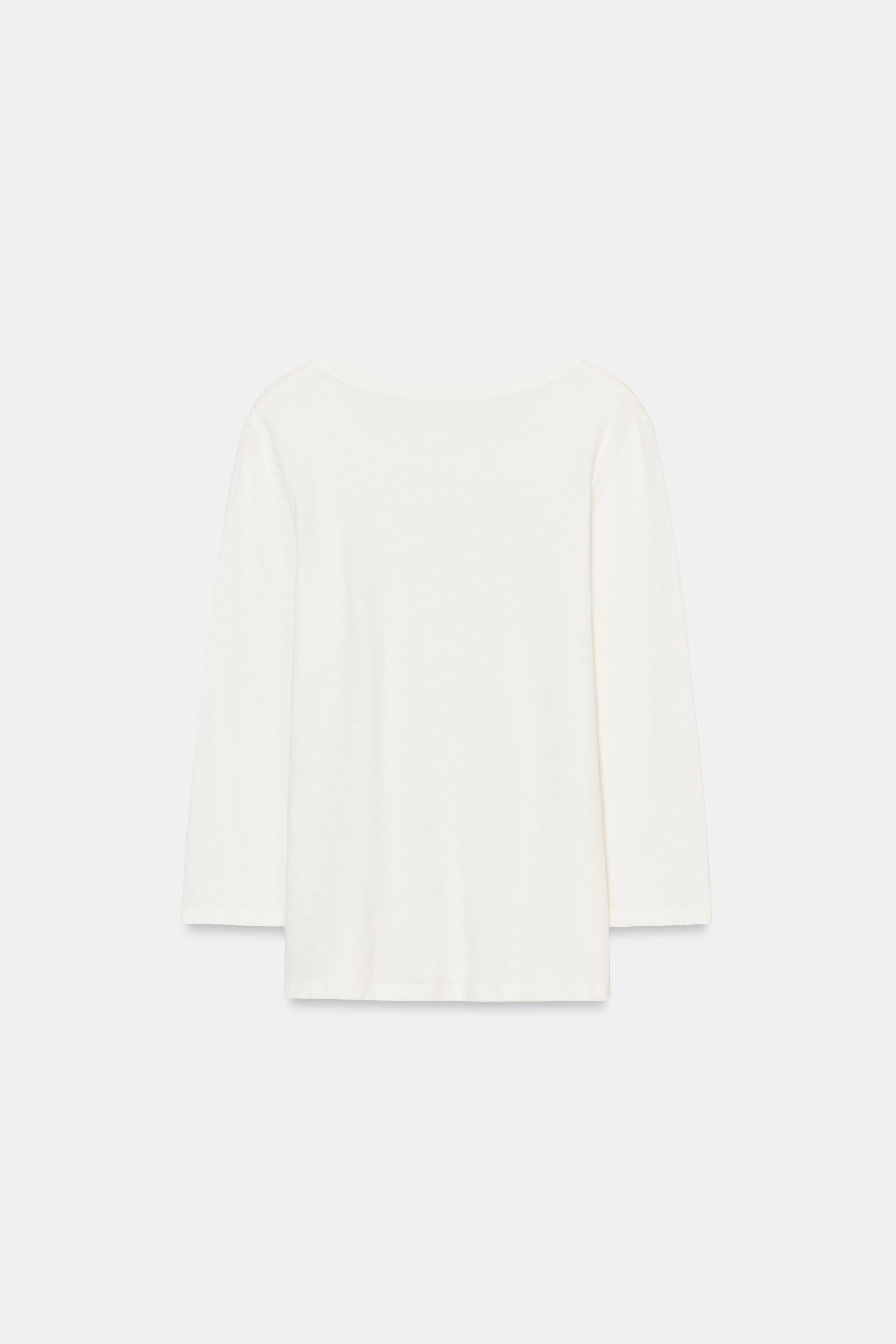 T-SHIRT EN LIN EFFET DÉLAVÉ