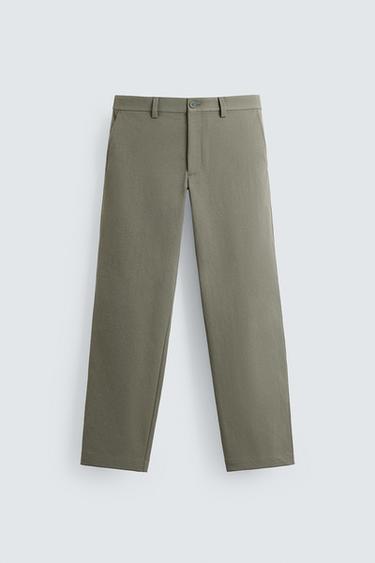 CALÇA CHINO QUICK DRY - Cinza-médio da Zara