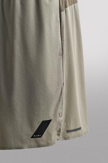 SHORT LÉGER PERFORÉ - Sable de Zara - Image 8