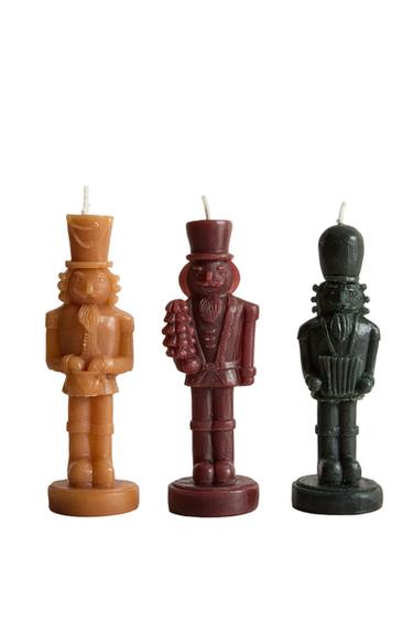 Zara NUTCRACKER SCENTED CANDLE PACK (PACK OF 3) - Red