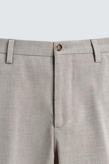 TEXTURED SUIT TROUSERS - Greyish by Zara - Image 6